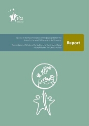 Review of the implementation of the Beijing Platform for Action in the area F: women and the economy: reconciliation of work and family life as a condition of equal participation in the labour market