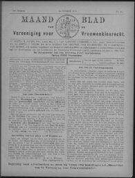 Maandblad van de Vereeniging voor Vrouwenkiesrecht  1916, jrg 20, no 11 [1916], 11