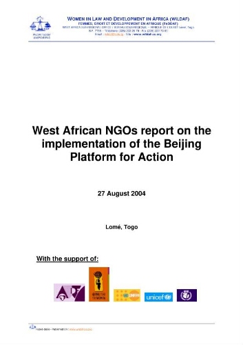 West African NGOs report on the implementation of the Beijing Platform for Action