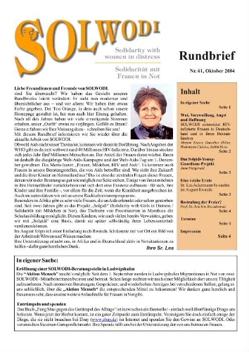 Solwodi Rundbrief [2004], 61 (Oktober)