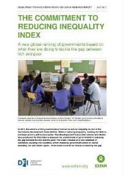 The commitment to reducing inequality index