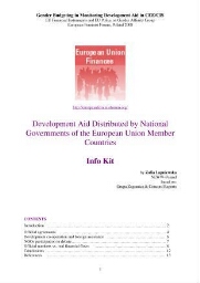 Development aid distributed by national governments of the European Union member countries