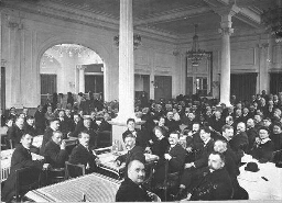 Vergadering van de Vrijzinnig Democratische Bond. 1912