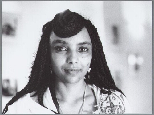 Portret van Ethiopisch meisje tijdens receptie Zami. 1995