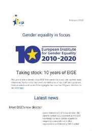 Gender equality in focus [2020], February