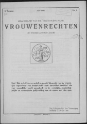 Maandblad van de Vereeniging voor vrouwenrechten in Nederlandsch-Indië  1933, jrg 7 , no 9 [1933], 9