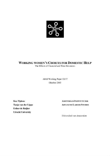 Working women's choices for domestic help