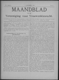 Maandblad van de Vereeniging voor Vrouwenkiesrecht  1905, jrg 10, no 2 [1905], 2