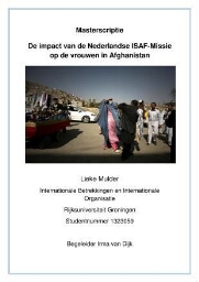 De impact van de Nederlandse ISAF-Missie op de vrouwen in Afghanistan