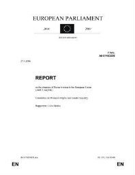 Report on the situation of Roma women in the European Union