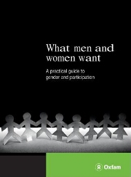 What men and women want
