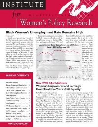 Institute for Women's Policy Research [2004], Winter/Spring