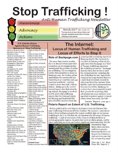 Stop trafficking! Anti-human trafficking newsletter [2017], 3 (March)