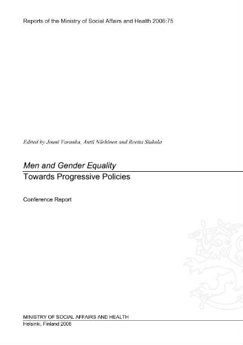 Men and gender equality, towards progressive policies