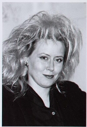 Portret van punk dichteres Diana Ozon. 1993