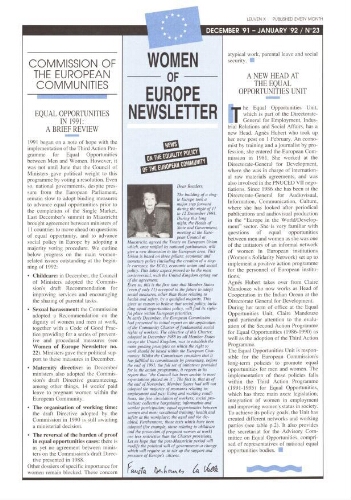 Women of Europe Newsletter [1991/1992], 23 (Dec-Jan)