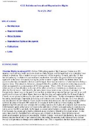 CEE Bulletin on sexual and reproductive rights [2005], 4 (26)