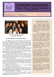 Stichting Bayanihan (Quarterly) Newsletter [2010],