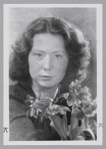 Hannie Schaft (1920-1945) verzetstrijdster tijdens de Tweede Wereldoorlog tegen de Duitsers. 194?