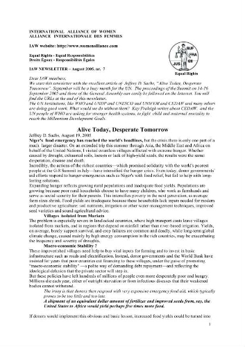 IAW newsletter [2005], August