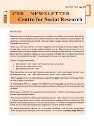 CSR newsletter [2006], 1 (May)