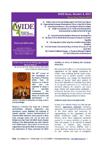 WIDE newsletter = WIDE news [2011], 4 (April)