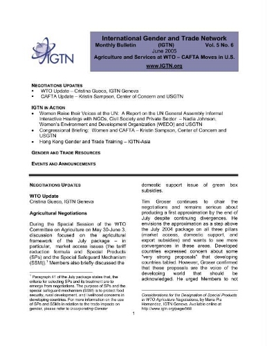 International Gender and Trade Network [2005], 6 (June)