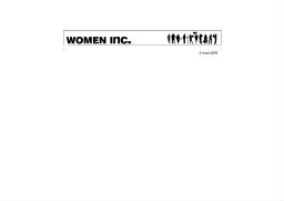 Women inc. [2008], 5