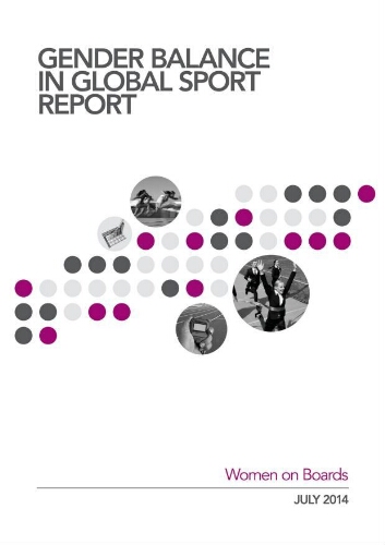 Gender balance in global sport report 2014