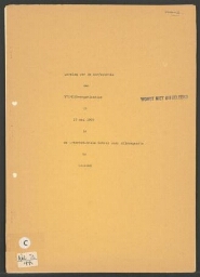 Verslag van de konferentie van Stimezo-organisaties op 27 mei 1972 (in de Internationale School voor Wijsbegeerte te Leusden)