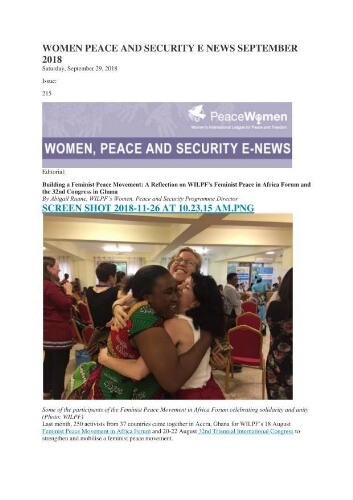 Women, Peace and Security E-News [2018], 215