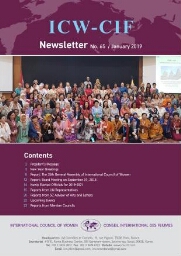 Newsletter International Council of Women [2019], 65 (Jan)