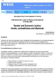 Gender and economic justice