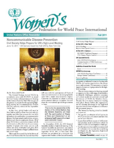 Women's Federation for World Peace International [2011], Fall