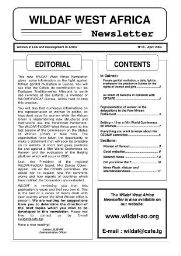 Wildaf West Africa newsletter [2004], 18 (April)