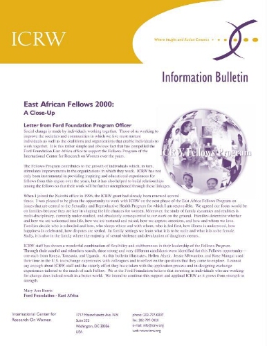 ICRW information bulletin [2000], [2000]