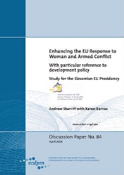 ECDPM Discussion paper [2008], 84 (June)