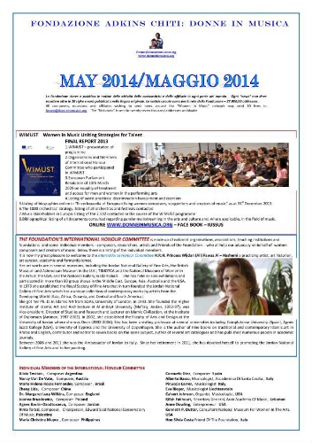 Fondazione Adkins Chiti [2014], May