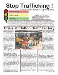 Stop trafficking! Anti-human trafficking newsletter [2007], 10 (October)