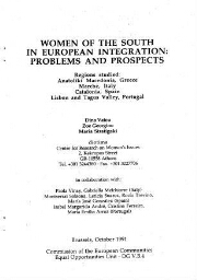Women of the south in European integration