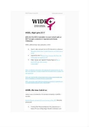 WIDE Plus newsletter [2018], 1
