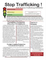 Stop trafficking! Anti-human trafficking newsletter [2007], 6 (June)