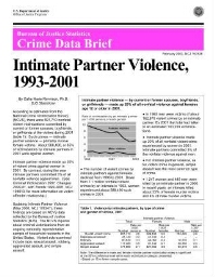 Intimate partner violence, 1993-2001