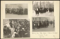 Deelneemsters aan de Disarmament Conference van de Volkenbond (League of Nations) lopen in een demonstratieve optocht door Genève, van het Palais Aynard, naar het Bâtiment Electoral 1932