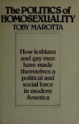The politics of homosexuality