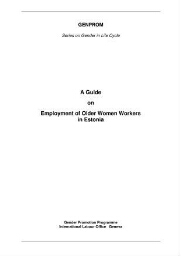 A guide on employment of older women workers in Estonia