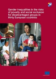 Gender inequalities in the risks of poverty and social exclusion for disadvantaged groups in thirty European countries