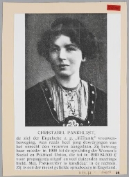 Christabel Pankhurst (1880-1958) 1908