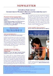 Newsletter European Parliament Committee on Women's Rigths and Gender Equality [2007], December