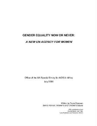 Gender equality now or never